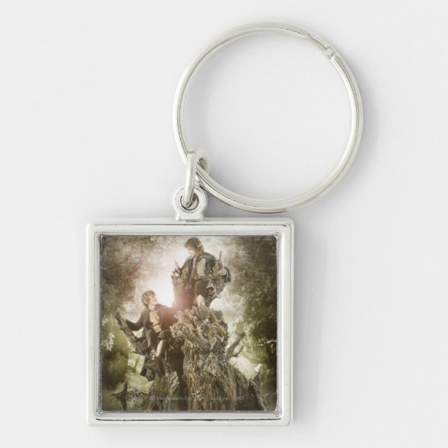Merry and Peregrin on Treebeard Keychain (Front)
