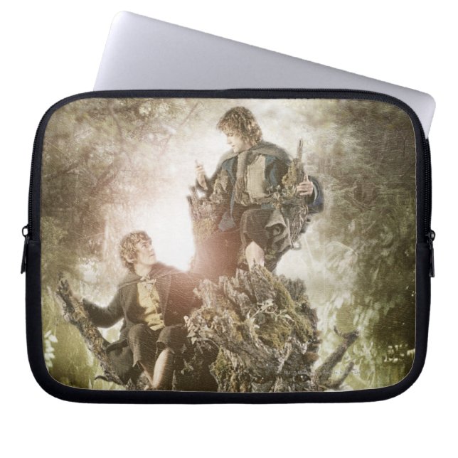 Merry and Peregrin on Treebeard Laptop Sleeve (Front)