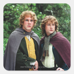 Merry and Peregrin Square Sticker
