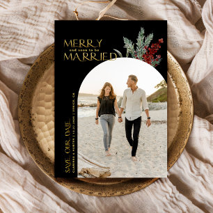 Merry And Soon To Be Married Christmas Save The Date