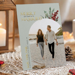 Merry And Soon To Be Married Christmas Save The Save The Date