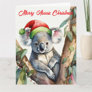 Merry Aussie Christmas Koala Card