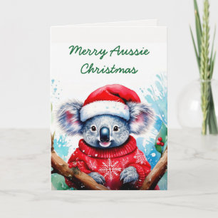 Merry Aussie Christmas Koala  Card
