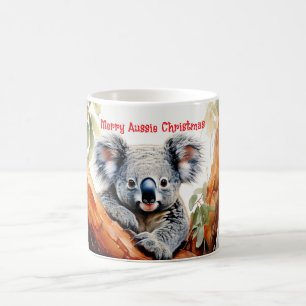 Merry Aussie Christmas Koala Coffee Mug