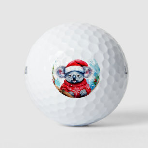 Merry Aussie Christmas Koala Golf Balls