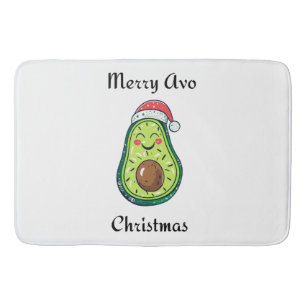 Merry Avo Christmas Bath Mat
