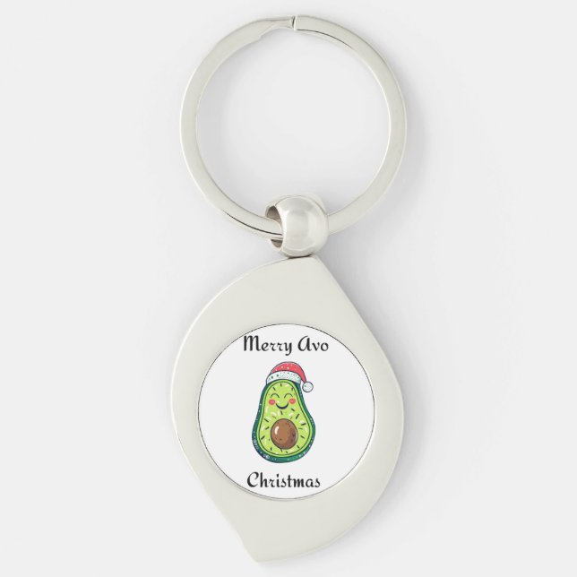Merry Avo Christmas  Keychain (Front)