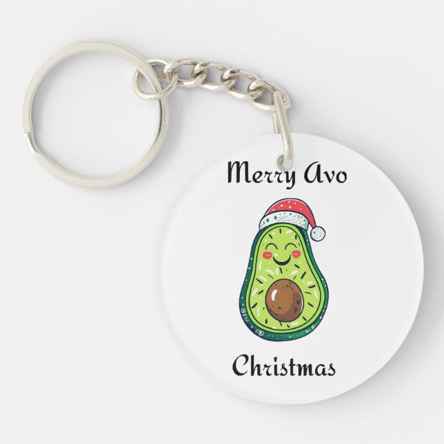 Merry Avo Christmas  Keychain (Front)