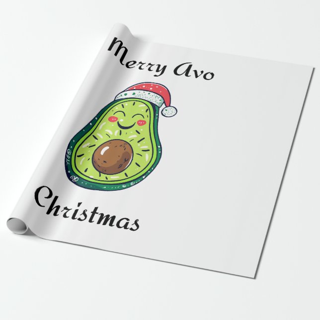 Merry Avo Christmas  Wrapping Paper (Unrolled)