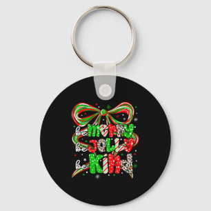 Merry Be Jolly Be Kind Merry Christmas Teacher Xma Keychain