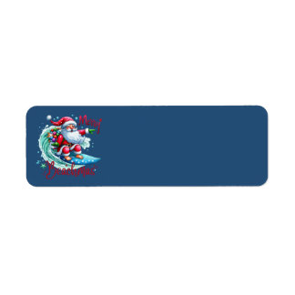 Merry Beachmas Address Labels