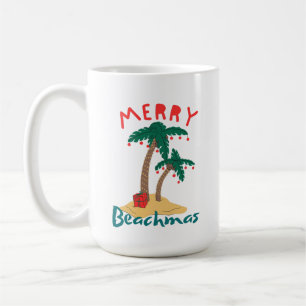 Merry Beachmas Christmas In July Coffee Mug