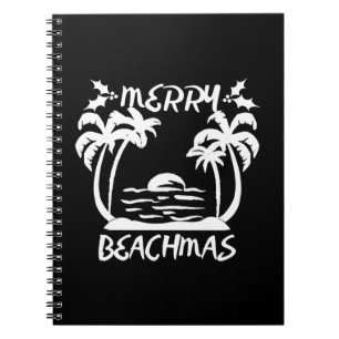 Merry Beachmas Christmas In July Notebook