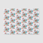 Merry Beachmas Christmas In July Retro Design Tissue Paper<br><div class="desc">Merry Beachmas,  Santa surfin',  colourful retro typography,  Christmas in July design.</div>