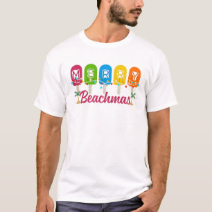 Merry Beachmas Christmas In July T-Shirt
