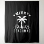 Merry Beachmas Palm Tree Beach Christmas Tapestry<br><div class="desc">Merry Beachmas Palm Tree Beach Christmas</div>