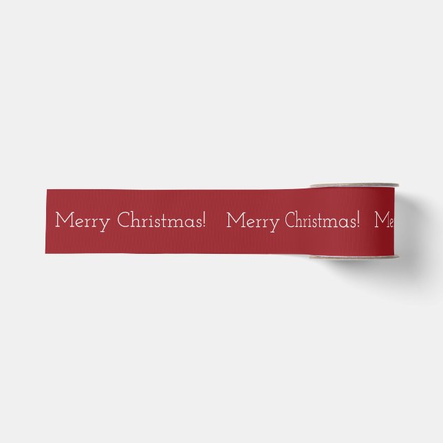 Merry Berry Christmas Ribbon  Grosgrain Ribbon (Front)