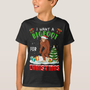 Merry Bigfoot Christmas Pajama Ugly Sweater Santa 