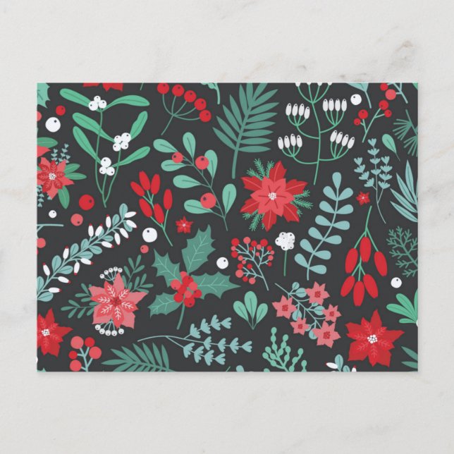 Merry Birthday and Happy Christmas     Holiday Postcard (Front)