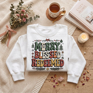 Merry, blessed, redeemed, Christmas Sweatshirt