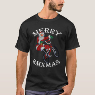 Merry BMXmas Christmas BMX Santa Gifts Funny T-Shirt