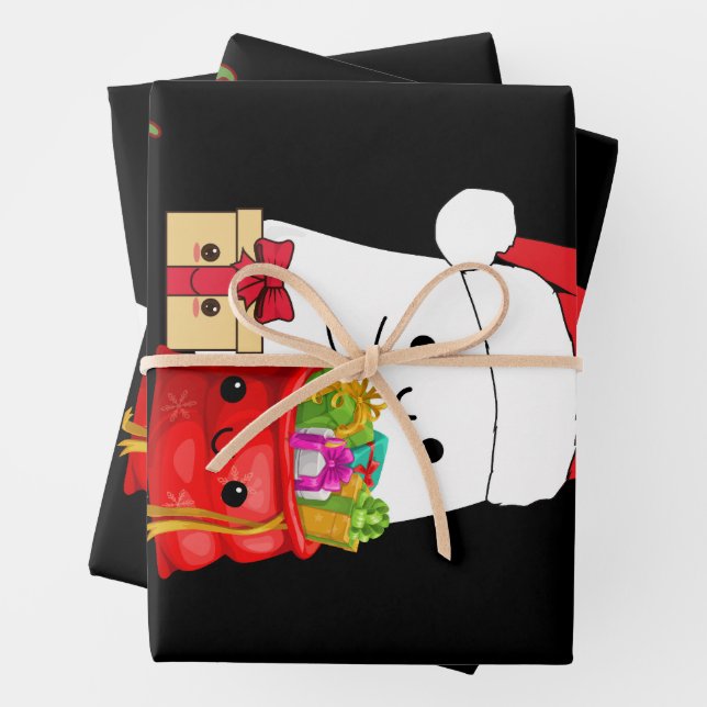 Merry Boo Its Christmas Wrapping Paper Sheet (In situ)