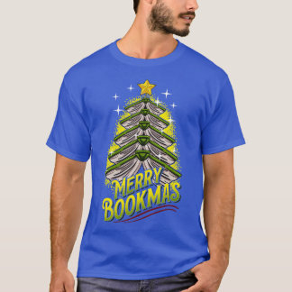 Merry Bookmas Ugly Christmas Tree 1 T-Shirt