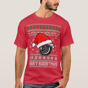 Merry Boostmas  Turbo  Ugly Christmas  T-Shirt