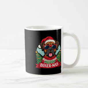 Merry Boxer-mas Cute Boxer Dog Christmas  Coffee Mug