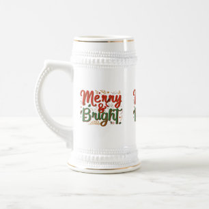 Merry & Bright 22 oz Stein
