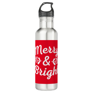 Merry & Bright Christmas  710 Ml Water Bottle