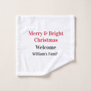 Merry Bright Christmas ajouter nom de famille bien