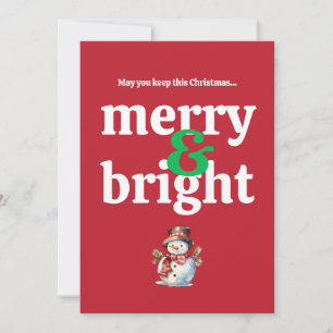Merry & Bright Christmas Card