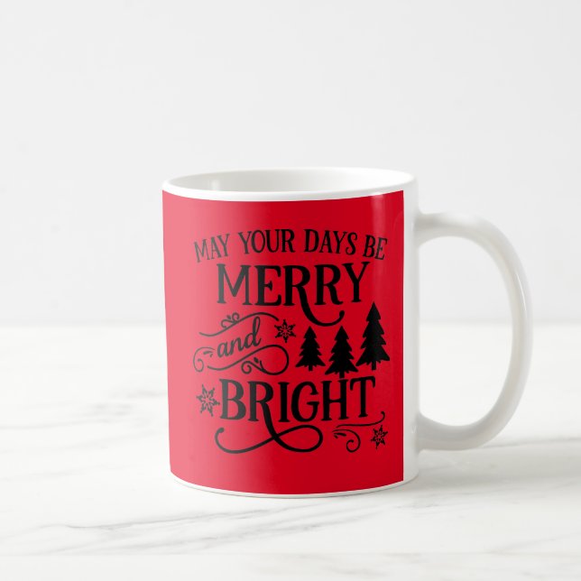 Merry & Bright Christmas Coffee Mug (Right)