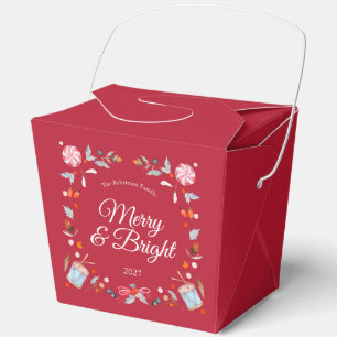 Merry & Bright Christmas Favor Box