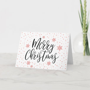 Merry & Bright Christmas Holiday Greeting Card