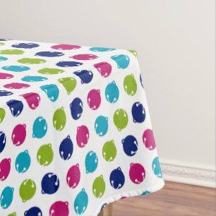 Merry & bright Christmas jingle bells tablecloth
