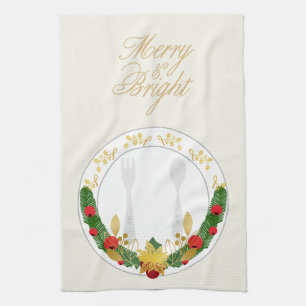 Merry & Bright Christmas Kitchen Towel
