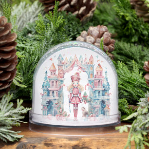 Merry & Bright & Christmas Nutcracker Snowglobe