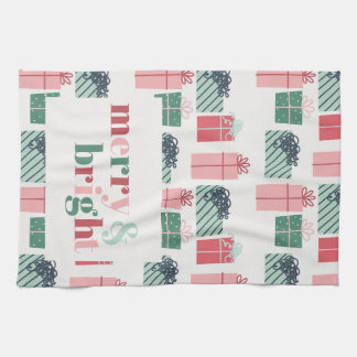 Merry & Bright Christmas Package Kitchen Towel