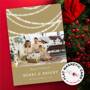Merry & Bright Christmas Sparkling Lights Photo