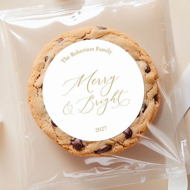 Merry & Bright Christmas Sticker (Creator Uploaded)