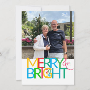 Merry & Bright Flat Christmas Card