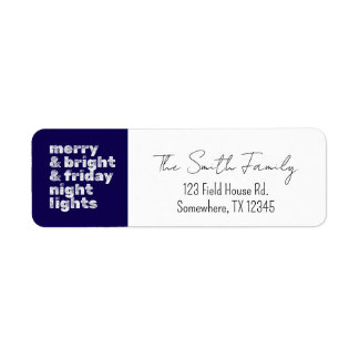 Merry & Bright & Friday Night Lights Label