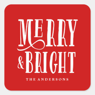 Merry & Bright Gift Tag Stickers