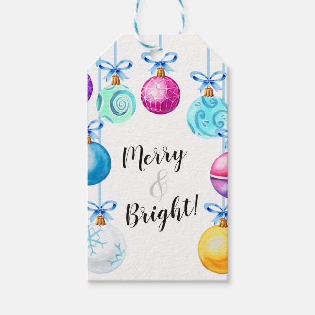 Merry & Bright Gift Tags (Front)