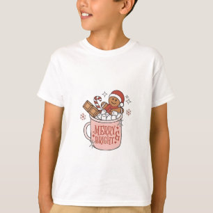 Merry & Bright Gingerbread in Bathtub Of Cacao T-Shirt