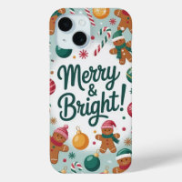 Merry & Bright Gingerbread Man iPhone / iPad case
