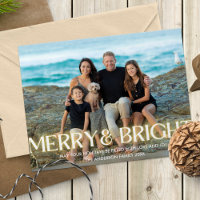 Merry & Bright Glowing Modern Font One Photo