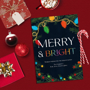 Merry & Bright Holiday Card
